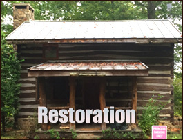 Historic Log Cabin Restoration  Athens, Georgia